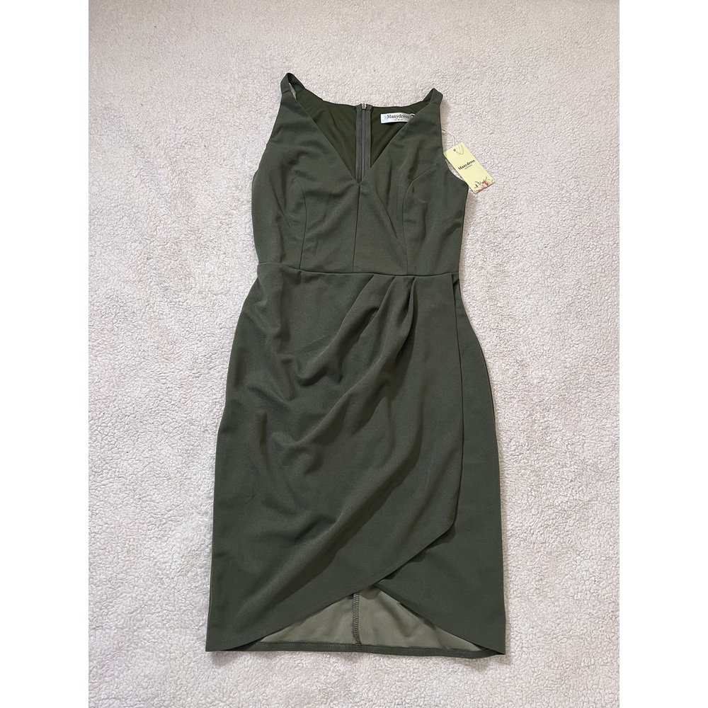 Manydress S Bodycon Green Dress (NWT)